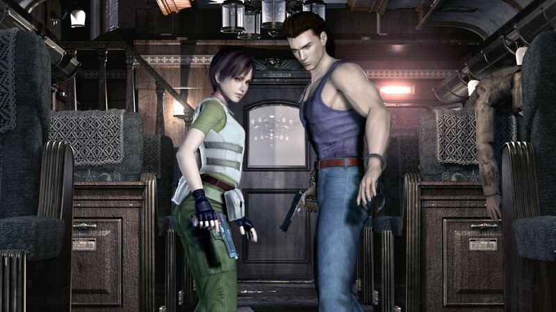 Two Characters in Train Car