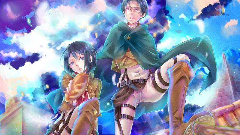 Two Characters in Uniform — Blue