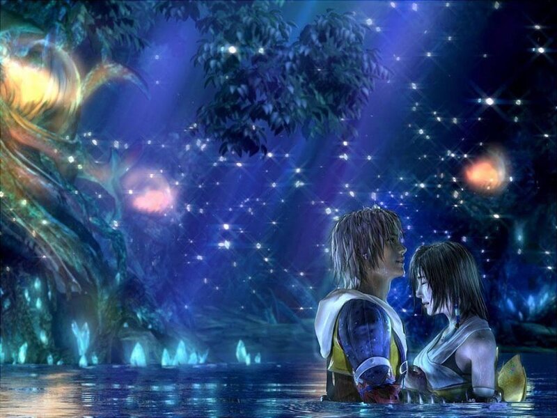 Two Characters in Water — Night