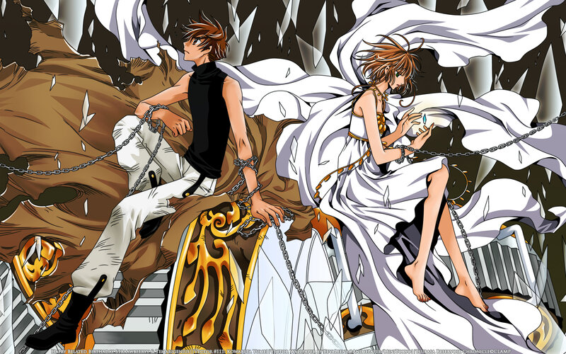Two Characters in White Robes — Dramatic