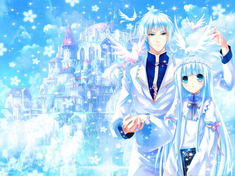 Two Characters in White Robes