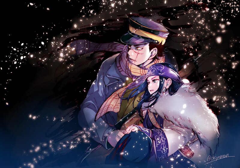Two Characters in Winter — Blue, Dramatic