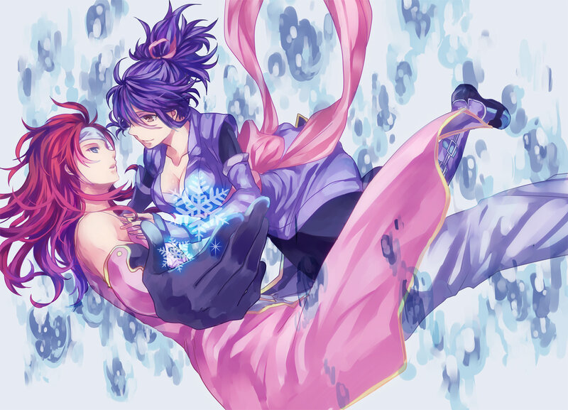 Two Characters in Winter — Purple