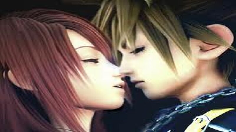 Two Characters Kissing — Brown