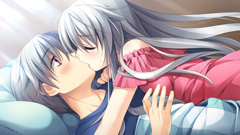 Two Characters Kissing — Silver