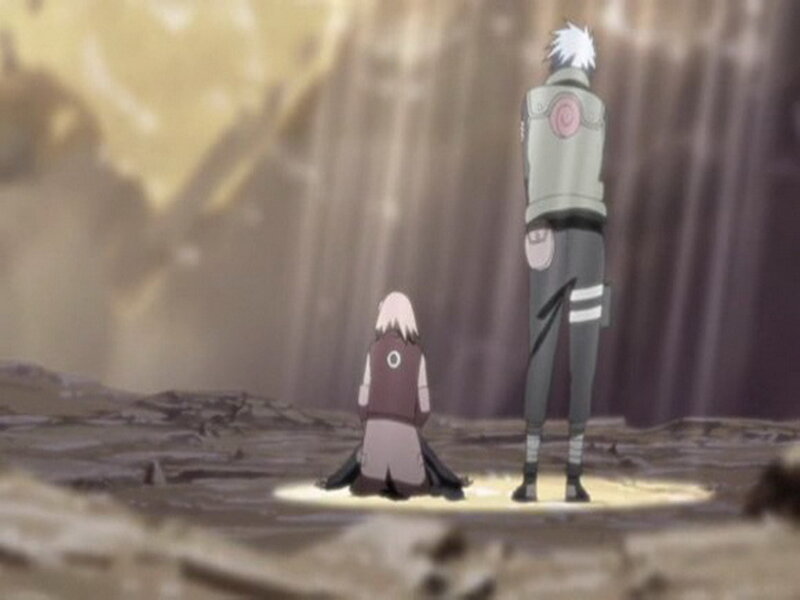 Two Characters Kneeling