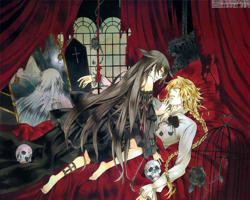 Two Characters on a Bed