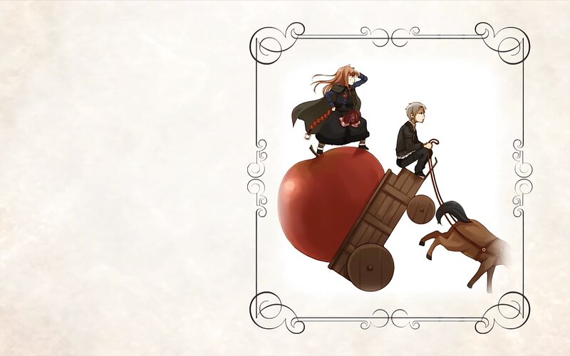 Two Characters on a Cart — Red