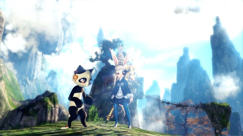 Two Characters on a Cliff — Green