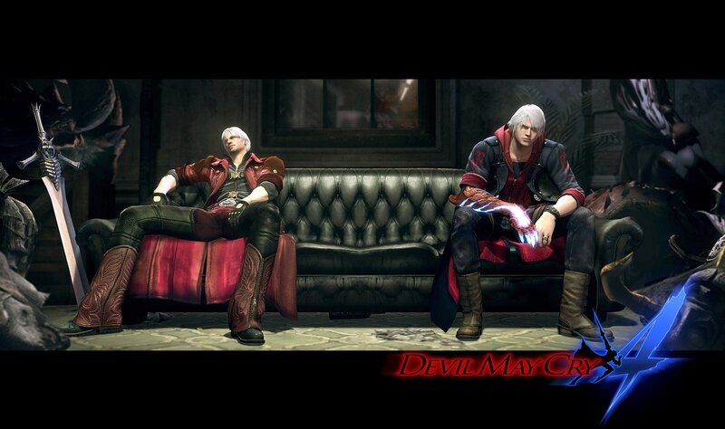 Two Characters on a Couch — Black, Dramatic, Night