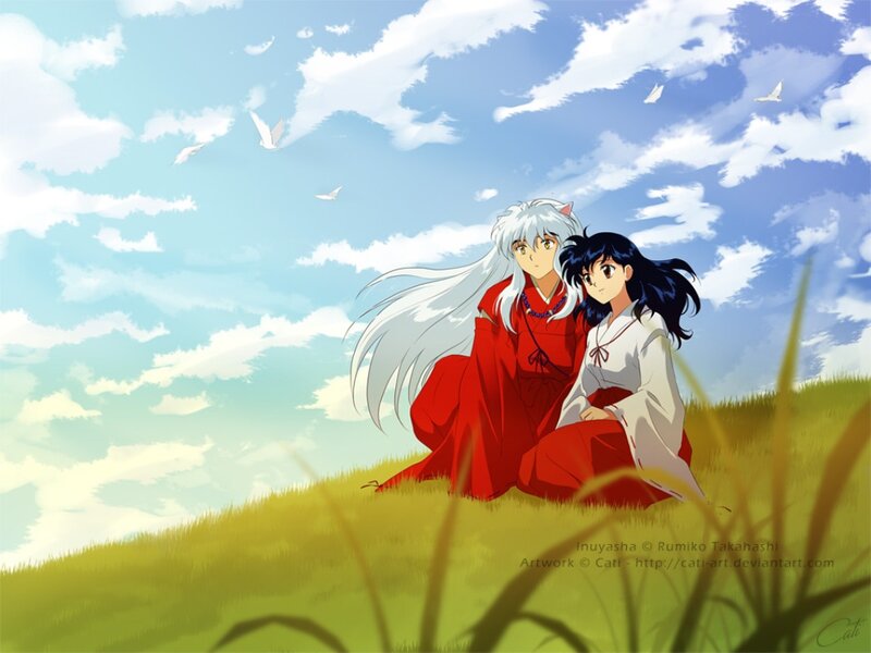 Two Characters on a Hill — Blue