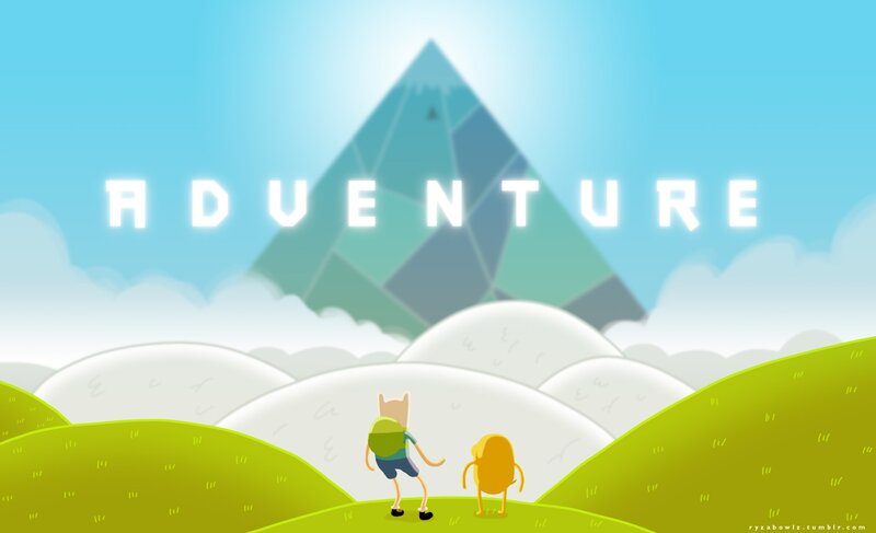 Two Characters on a Hill — Green
