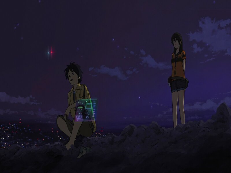 Two Characters on a Hill — Purple
