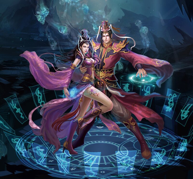 Two Characters on a Magic Circle