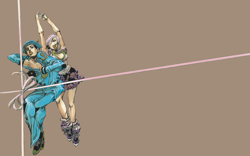 Two Characters on a Ribbon