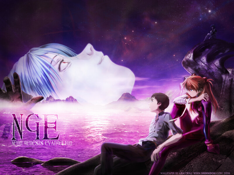Two Characters on a Rock — Purple, Dramatic, Night