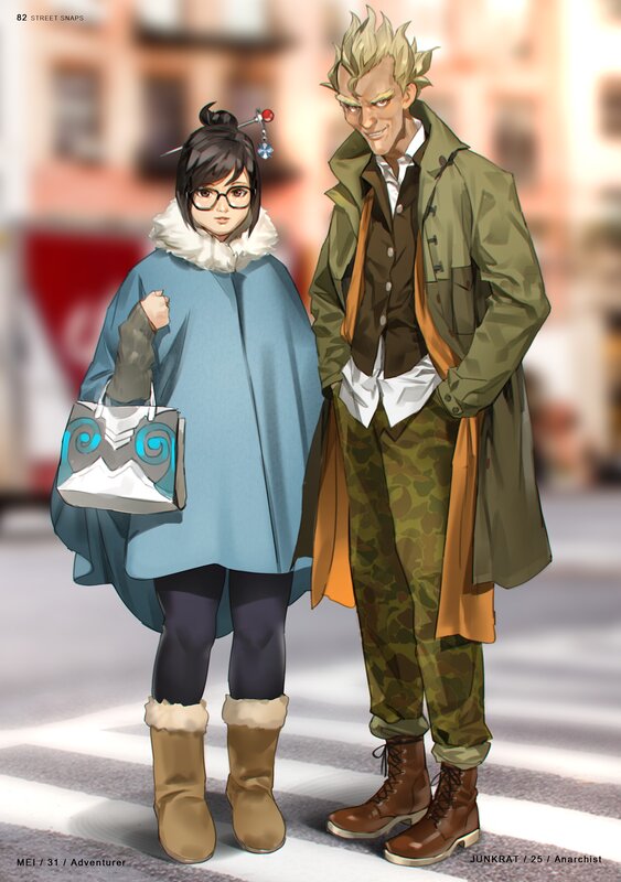 Two Characters on a Street