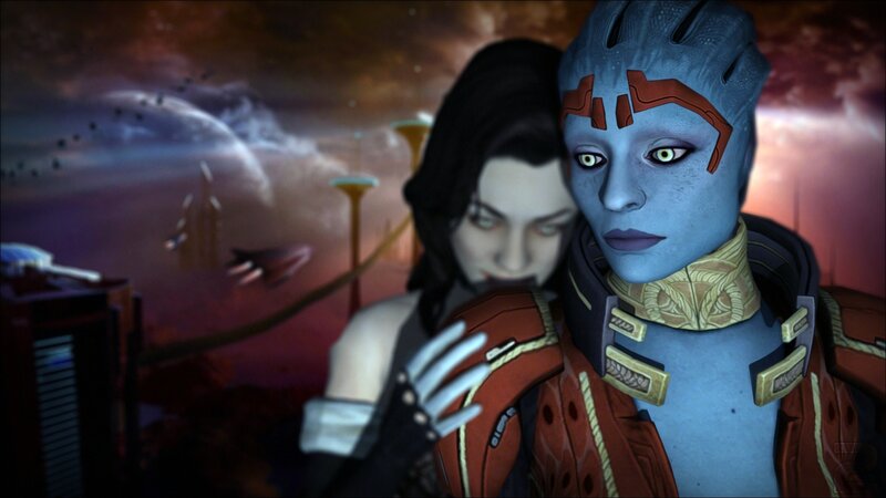 two characters on alien planet