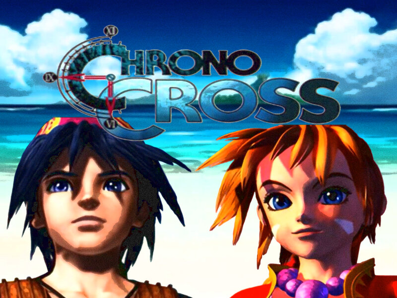 Two Characters on Beach — Blue