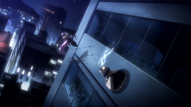 Two Characters on Building