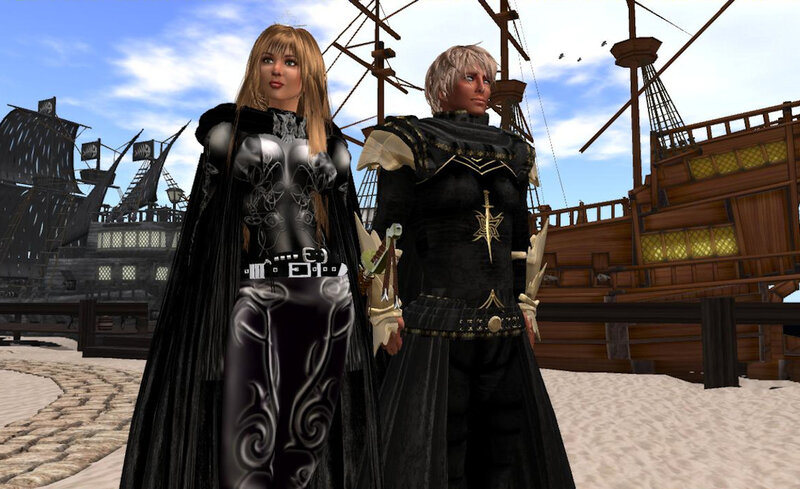 Two Characters on Dock