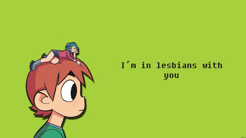 Two Characters on Green Background