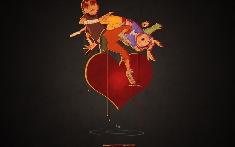 Two Characters on Heart
