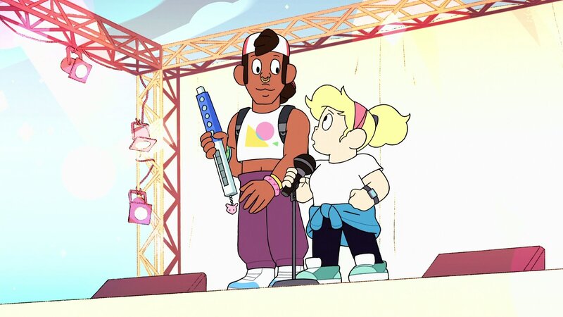 Two Characters on Stage — Yellow