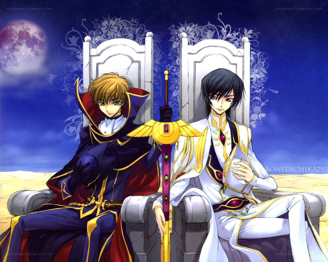 two characters on thrones