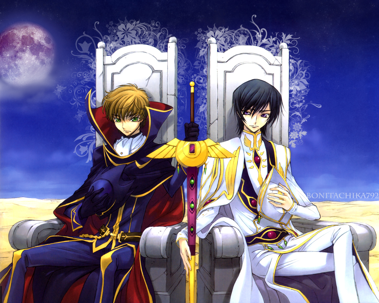 two characters on thrones