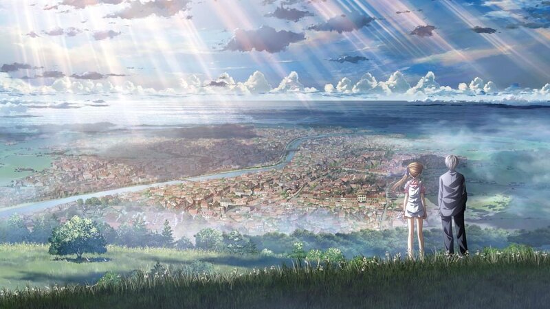 Two Characters Overlooking a City