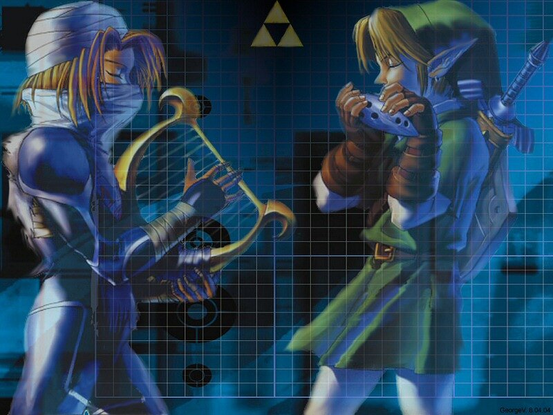 Two Characters Playing Instruments