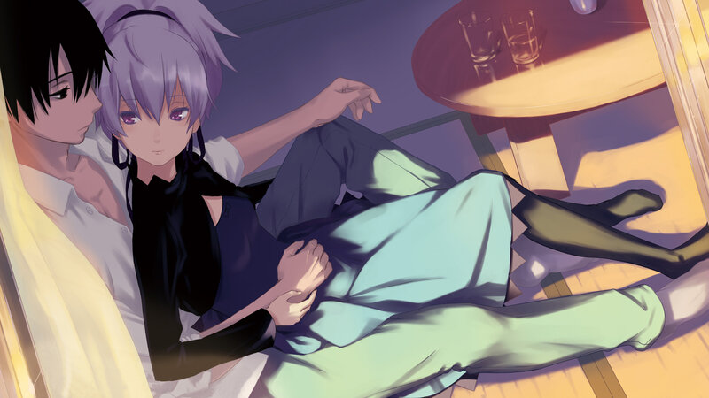 Two characters resting together