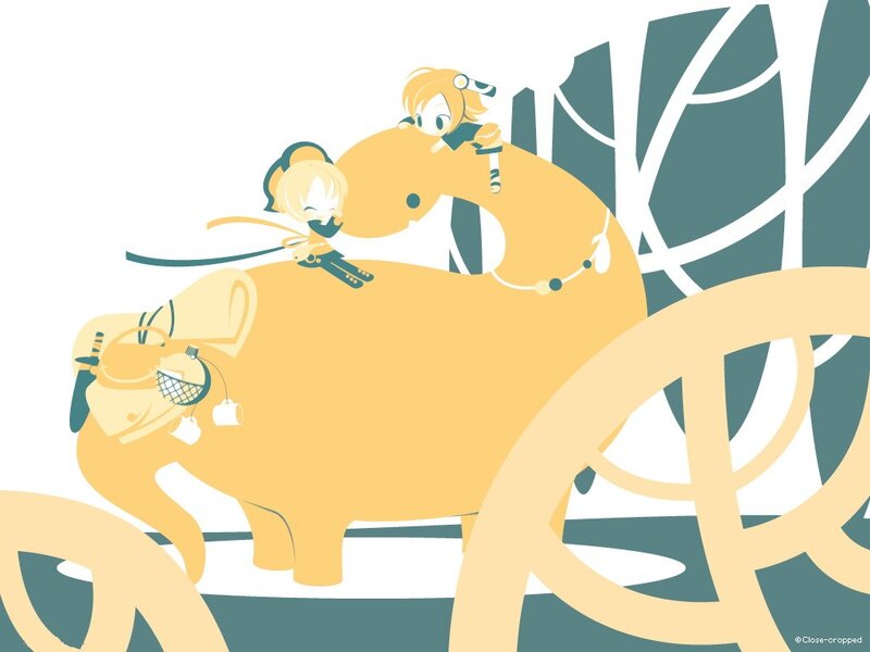 Two characters riding a large creature