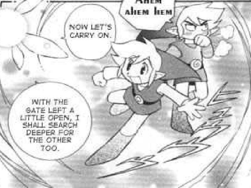 Two Characters Running — Black