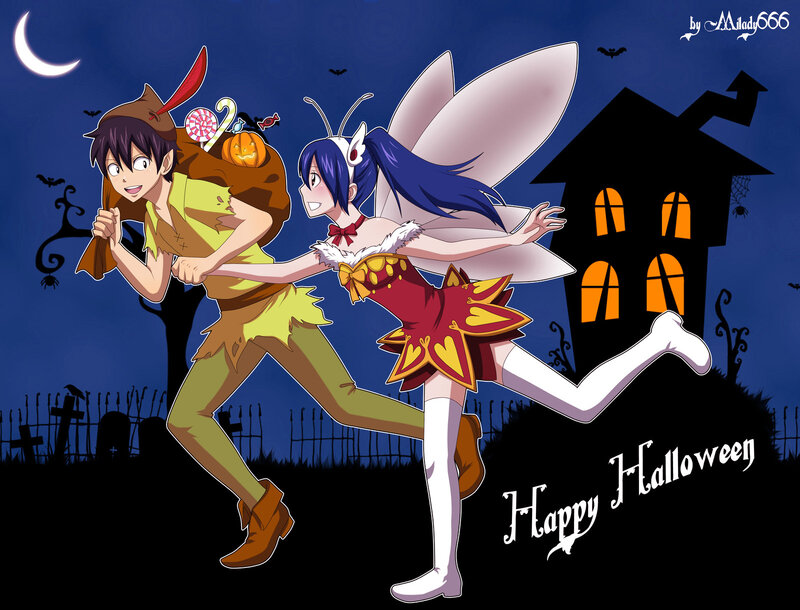 Two Characters Running — Blue, Playful