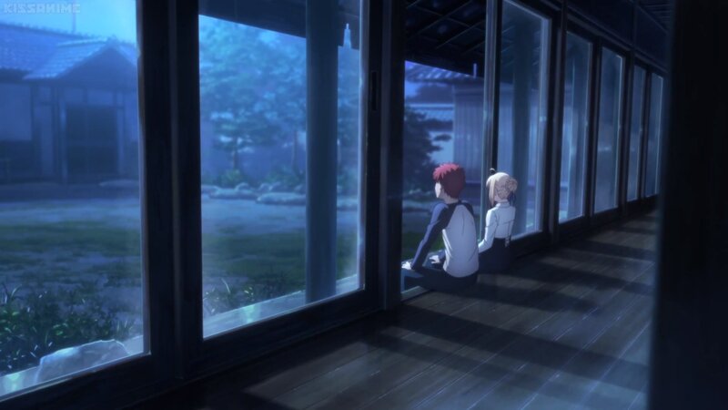 Two Characters Sitting on Floor