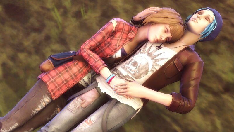 Two Characters Sleeping — Brown