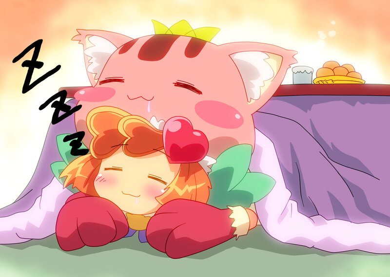 Two Characters Sleeping — Pink