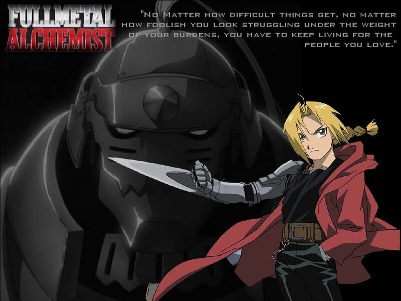 Two Characters Standing — Black, Dramatic, Anime