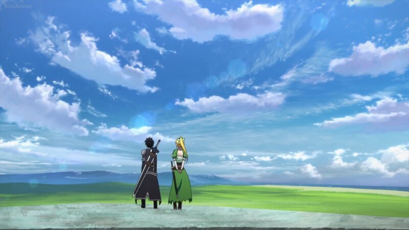 Two Characters Standing — Blue, Serene