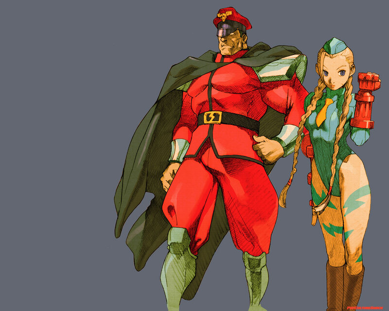 Two Characters Standing — Red, Dramatic, Manga