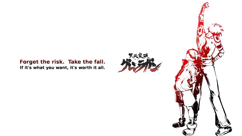 Two Characters Standing — Red, Dramatic