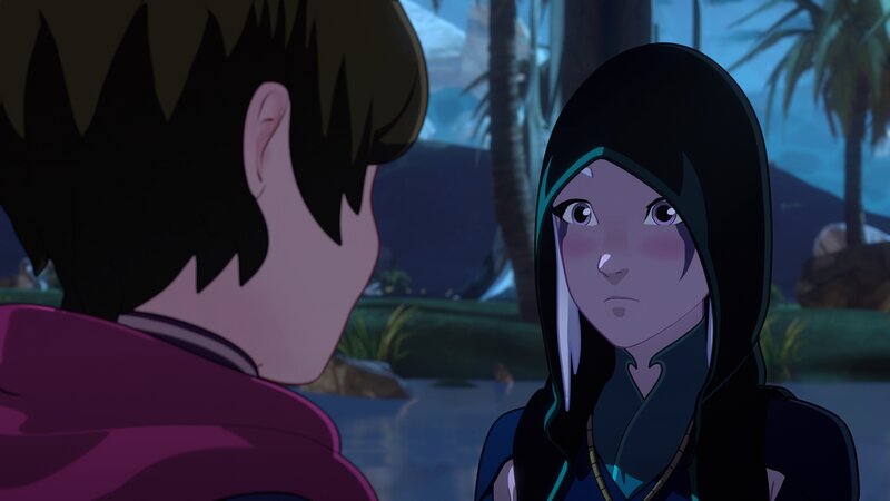 Two Characters Talking — Blue