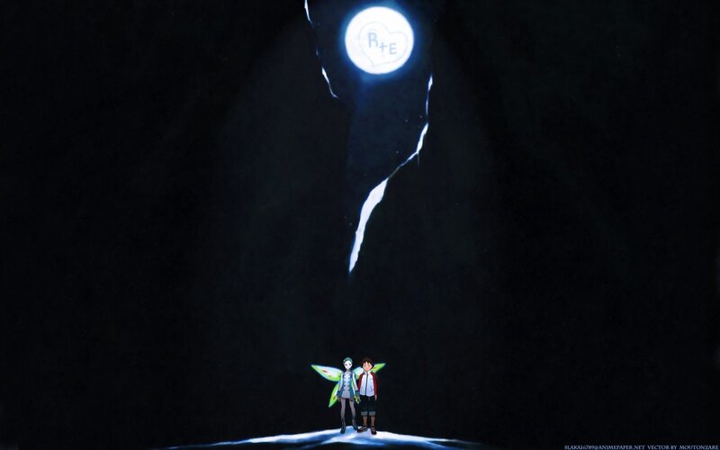 Two Characters under a Moon