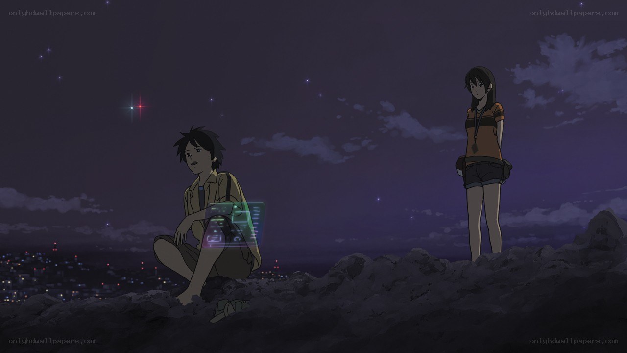 Two characters under the stars