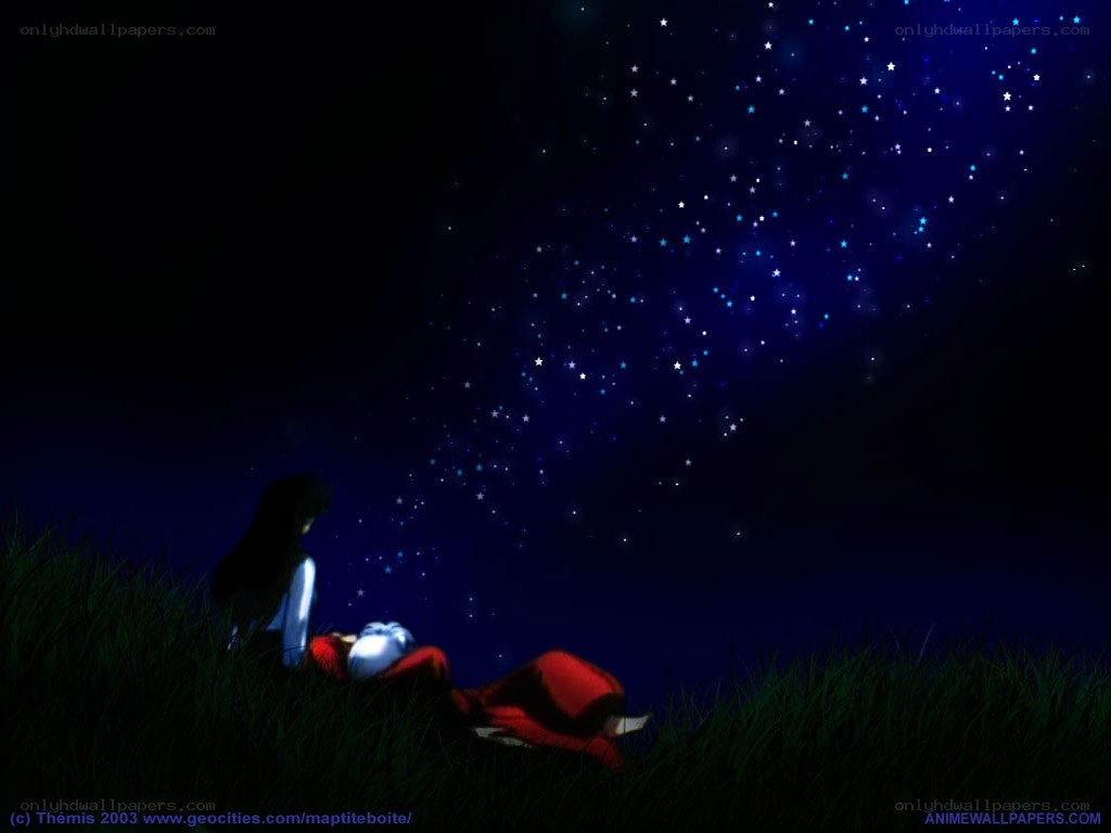 Two characters under the stars