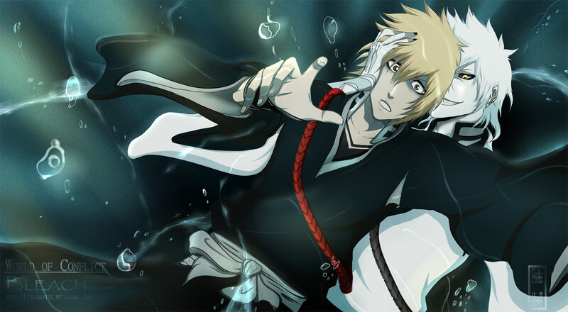 Two Characters Underwater — Black