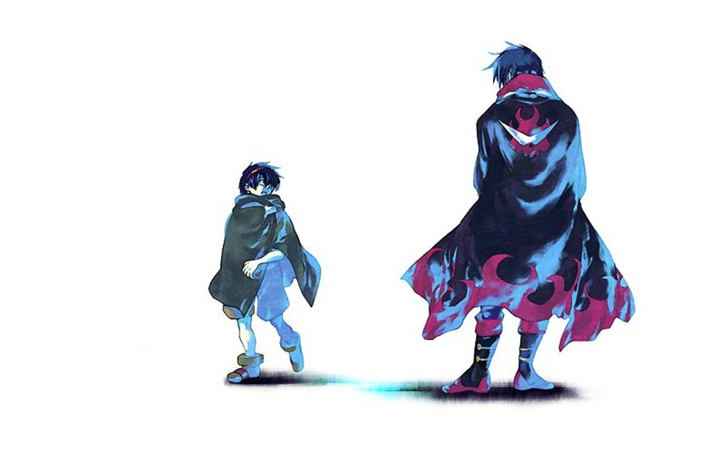 Two Characters Walking — Black
