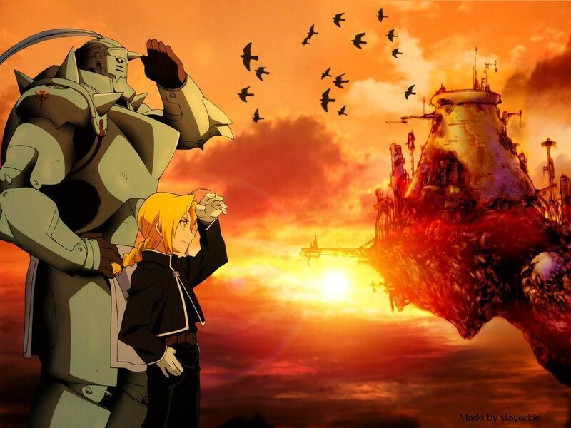 Two Characters Watching Sunset